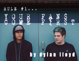Your Fans Come First - by Dylan Lloyd
