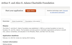 Arthur F. and Alice E. Adams Charitable Foundation
